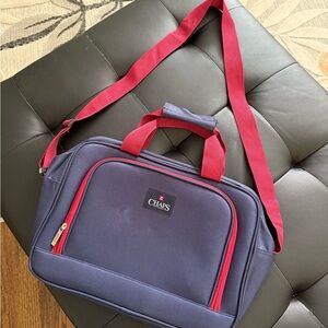 Chaps Blue and Red Duffel Bag